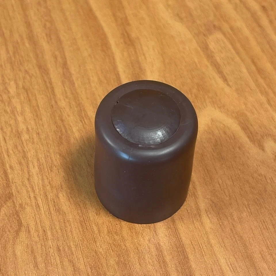 Dark brown wall door stopper
