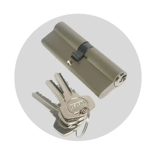Titanium color door lock